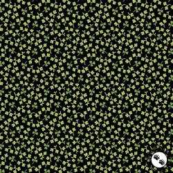 Andover Fabrics Little Clover Field Black Andover Fabrics Little Clover Field Black