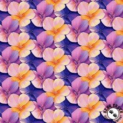 Studio E Fabrics Flower Fusion Packed Flowers Purple/Pink Studio E Fabrics Flower Fusion Packed Flowers Purple/Pink