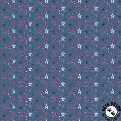 Riley Blake Designs Stars and Stripes Forever Shooting Stars Blue