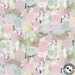 Clothworks Painter's Joy Collage Pale Pink