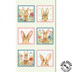 P&B Textiles Bunnies and Blooms Panel