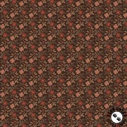 Marcus Fabrics Evelyn's Hope Chest Floral Toss Brown