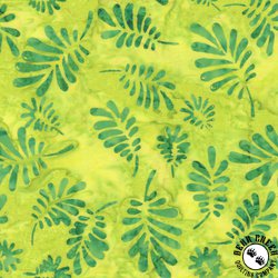 Anthology Fabrics Quilt Essentials 7 Splendor Batiks Palms Green