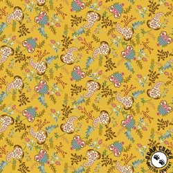 Henry Glass Love Struck Fancy Floral Yellow Henry Glass Love Struck Fancy Floral Yellow