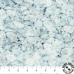 Northcott Fox Den Stone Texture Light Blue