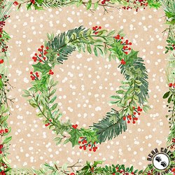 Maywood Studio Winter Wreaths Cream Maywood Studio Winter Wreaths Cream