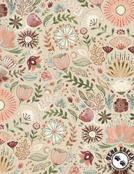 Wilmington Prints Floralscape Floral Damask Tan Wilmington Prints Floralscape Floral Damask Tan