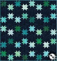 Forest Glen Swirling Stars Free Quilt Pattern