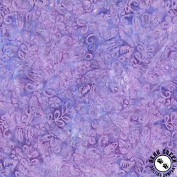 Wilmington Prints Mystic Vineyard Batik Plumeria Light Purple