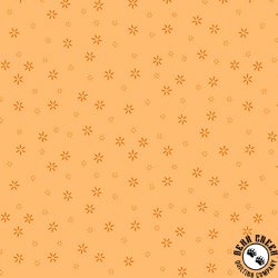 Andover Fabrics Plain and Simple Blossoms Tangerine