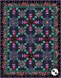 Botanical Magic (Black) Free Quilt Pattern Botanical Magic (Black) Free Quilt Pattern