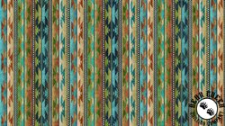 Northcott Stonehenge Sedona Spirit Navaho Stripe Rust/Multi