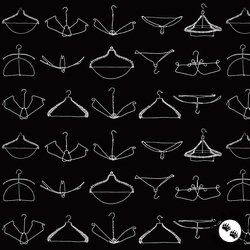 Riley Blake Designs Press On Wire Hangers Black