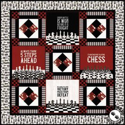 I'd Rather Be Playing Chess Check Mate Free Quilt Pattern
