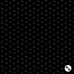 Andover Fabrics Century Black on Black II Tulip Black