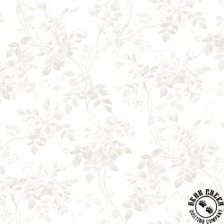 Clothworks Audrey Rose Vine White