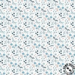 Riley Blake Designs Winter Magic Floral White Riley Blake Designs Winter Magic Floral White