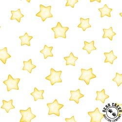 In The Beginning Fabrics Dragon Friends Stars White