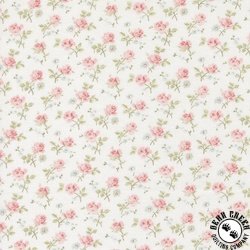 Moda Abide Field Floral Linen White