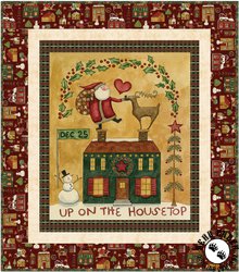 Up on the Housetop Free Quilt Pattern