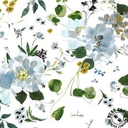 Windham Fabrics Bloomfield Peony Garden White Windham Fabrics Bloomfield Peony Garden White