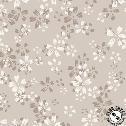 Cloud9 Fabrics Eventide 108 Inch Wide Backing Fabric Wildflower Gray