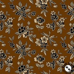Andover Fabrics Bridgeport Blooms Brown