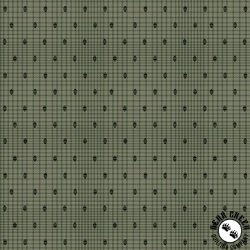 Henry Glass Love Bugs Texture Dots Dark Green