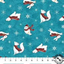 Northcott Woodland Wishes Bear Toss Medium Teal/Multi Northcott Woodland Wishes Bear Toss Medium Teal/Multi