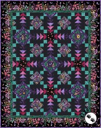 Botanical Magic (Black) Free Quilt Pattern