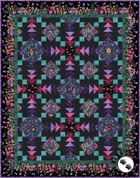 Botanical Magic (Black) Free Quilt Pattern Botanical Magic (Black) Free Quilt Pattern