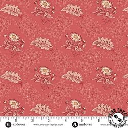 Andover Fabrics Forest Glen Camellia Raspberry