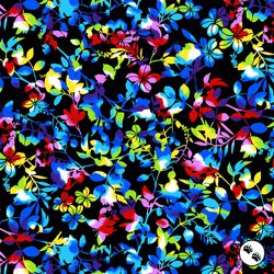 Studio E Fabrics Bloomin Beauty 108 Inch Wide Backing Fabric Black/Multi Studio E Fabrics Bloomin Beauty 108 Inch Wide Backing Fabric Black/Multi