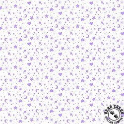 Andover Fabrics Perfect Day Charm Toss Purple