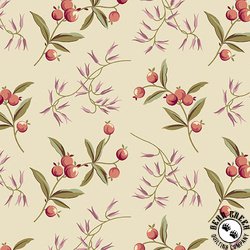 Andover Fabrics Dahlia Coralberry Dawn