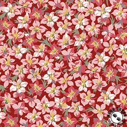 Maywood Studio Marlowe Packed Flower Red