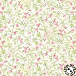 P&B Textiles Bunnies and Blooms Packed Mini Floral Green/Pink