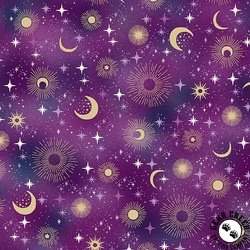Andover Fabrics Luna Constellation Purple Andover Fabrics Luna Constellation Purple