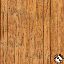 Benartex Live Love Camp Wood Paneling Maple