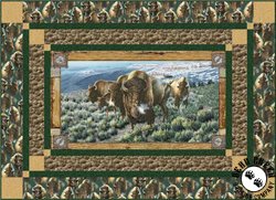 Where The Buffalo Roam Free Quilt Pattern by Quilting Treasures Where The Buffalo Roam Free Quilt Pattern by Quilting Treasures