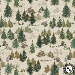 Clothworks Lake and Lodge Trees Cream