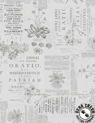 Wilmington Prints Garden Grace Floral Monograph Gray