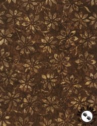 Wilmington Prints Oasis Batik Small Florals Brown