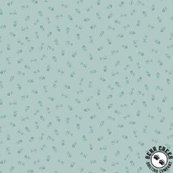 Andover Fabrics Petite Fleur Sprig Teal Andover Fabrics Petite Fleur Sprig Teal