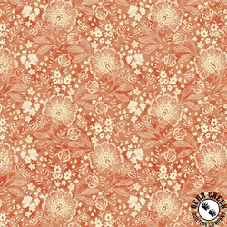 P&B Textiles Elizabeth 108 Inch Wide Backing Fabric Jacobean Allover Coral