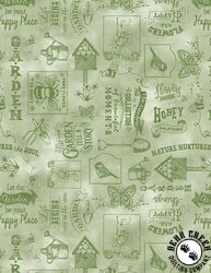 Wilmington Prints Sunspell Chalk Toss Light Green