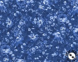 Maywood Studio Blue Belle Large Floral Navy