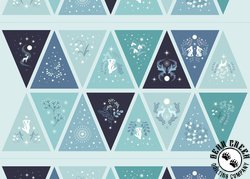 Lewis and Irene Fabrics A Winter's Moon Bunting Panel Lewis and Irene Fabrics A Winter's Moon Bunting Panel