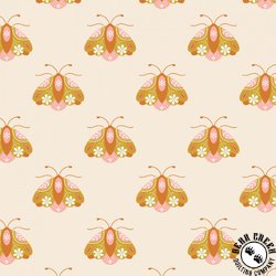 Cloud9 Fabrics Vintage Charm Little Moth Ivory/Gold Cloud9 Fabrics Vintage Charm Little Moth Ivory/Gold