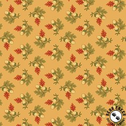 Andover Fabrics Autumn Woods Gathered Acorns Cream